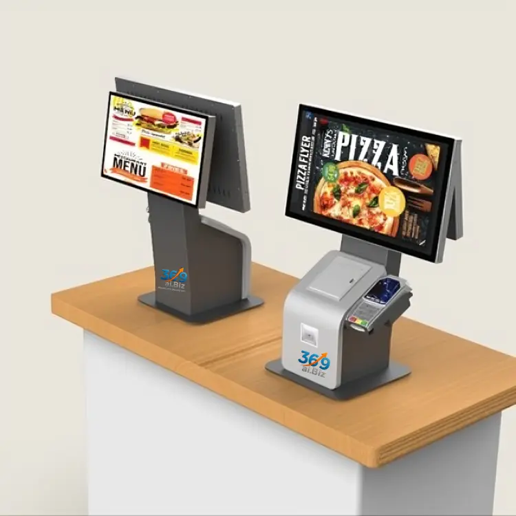 15.6 Inch Floor Desktop Self Payment Kiosk With POS